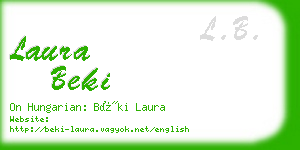 laura beki business card